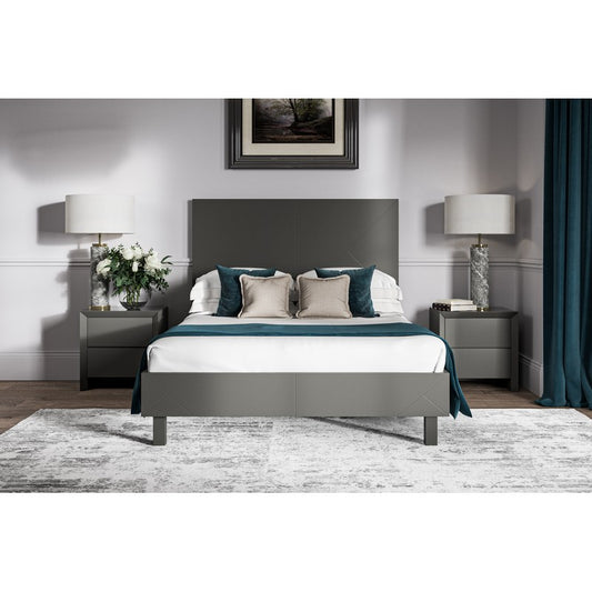 Stockbridge Small Double Bed Dark Grey