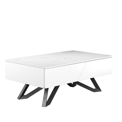 Weston Coffee Table White 1 Drawer