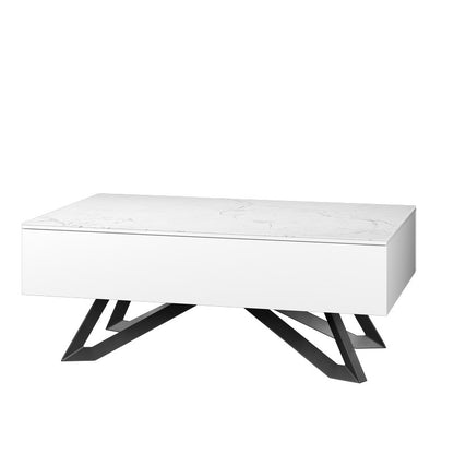 Weston Coffee Table White 1 Drawer