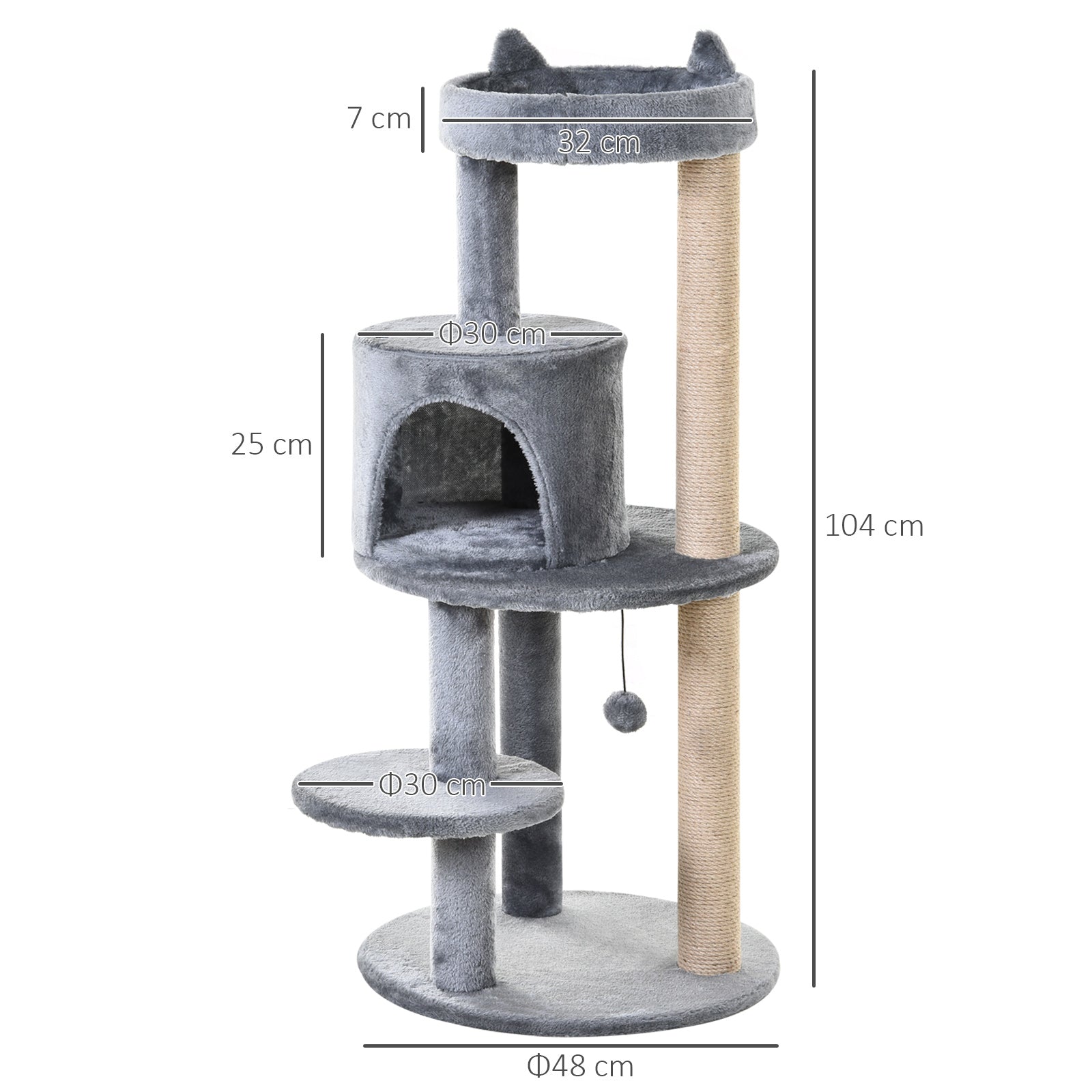 PawHut 104 cm Cat Tree