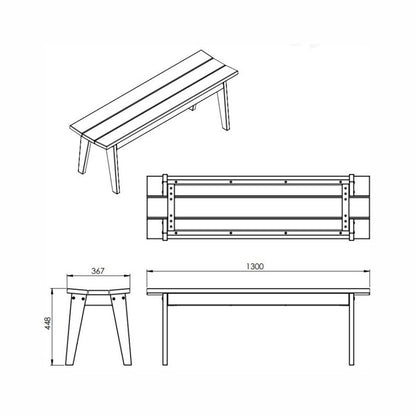 V-Fro Bench - 2 Seat Grey by EKJU