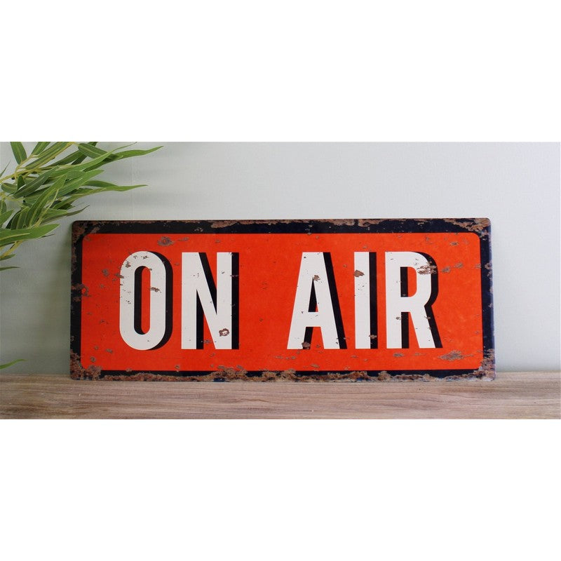 Vintage On Air Sign Metal Wall Mounted - 40cm