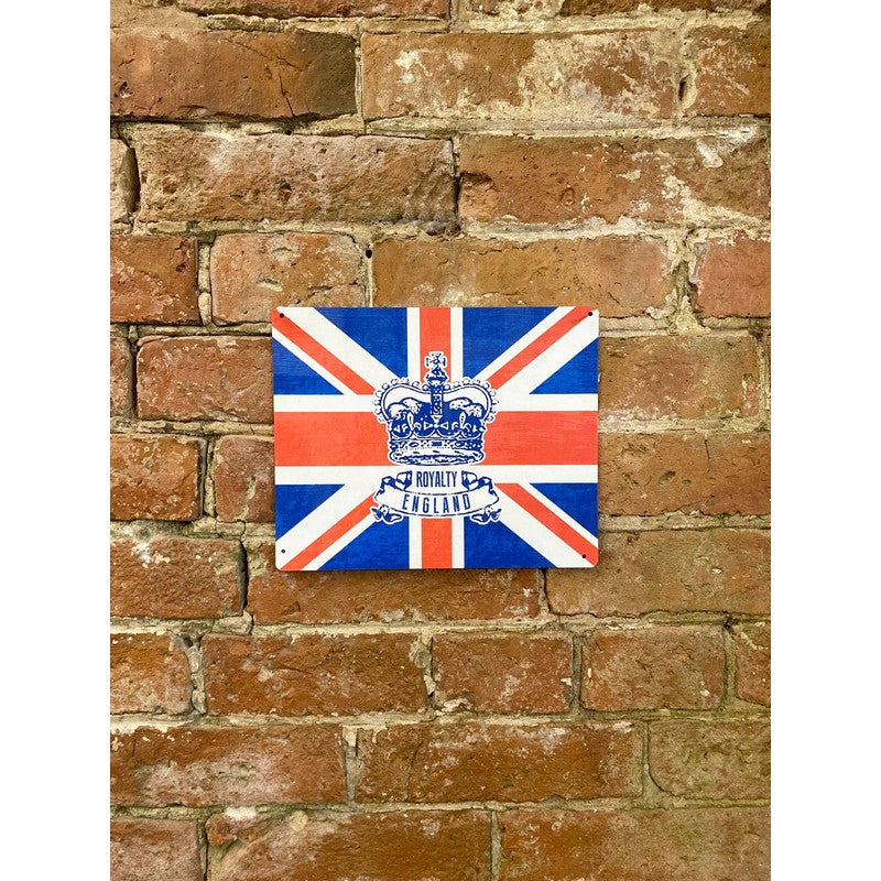 Union Jack Sign Metal Wall Mounted - 25cm