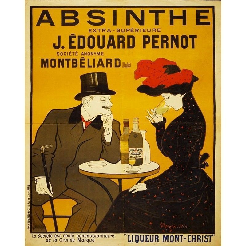 Vintage Absinthe Sign Metal Wall Mounted - 40cm