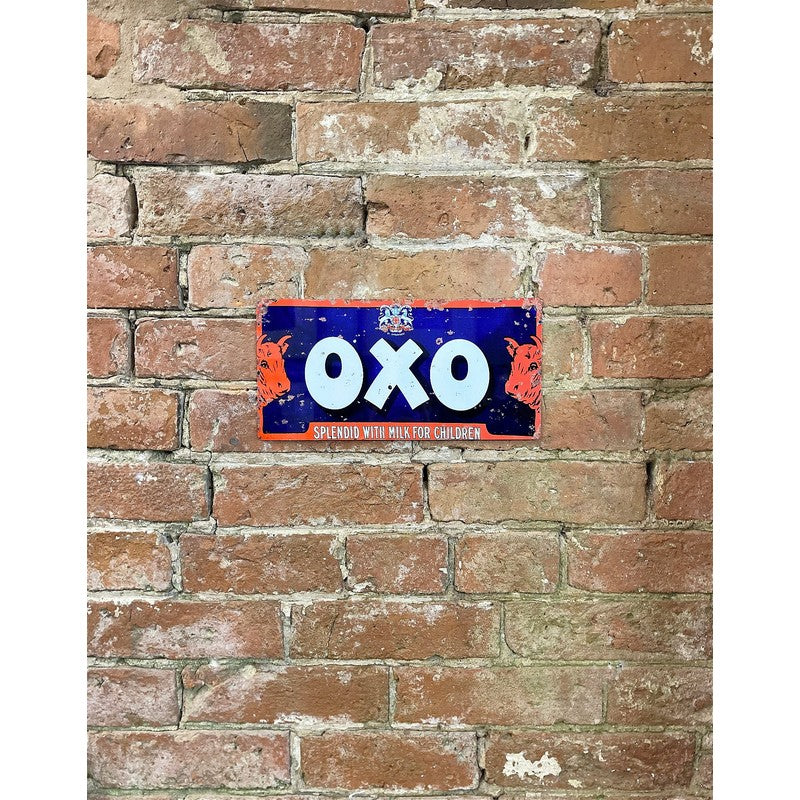 Vintage Oxo Sign Metal Wall Mounted - 30cm