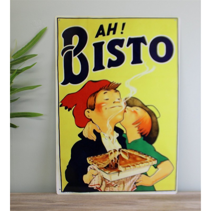 Vintage Ah Bisto Sign Metal Wall Mounted - 40cm