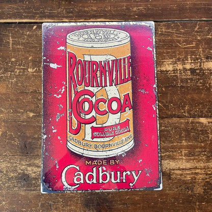 Vintage Cadbury Bournville Sign Metal Wall Mounted - 42cm