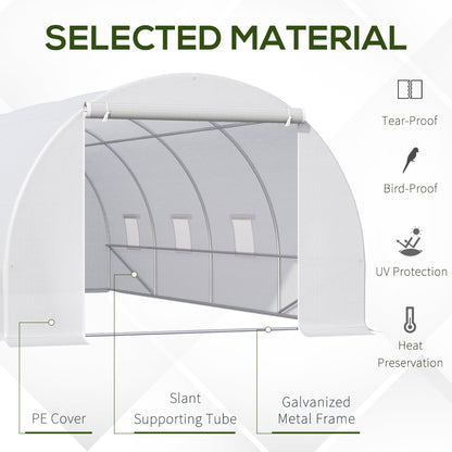 Outsunny 6 x 3 x 2 m Polytunnel Greenhouse