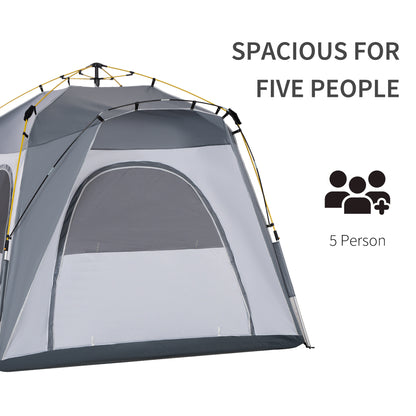 Outsunny 4 Person Automatic Camping Tent