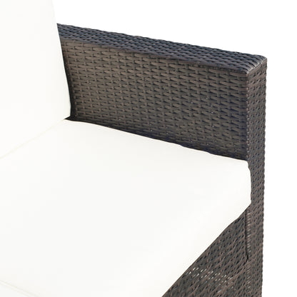 Outsunny Two-Seater Rattan Sofa - Brown