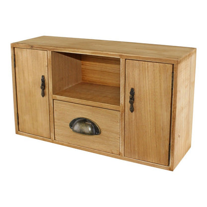 Wood Organiser 1 Drawers 3 Compartments 41cm - Natural