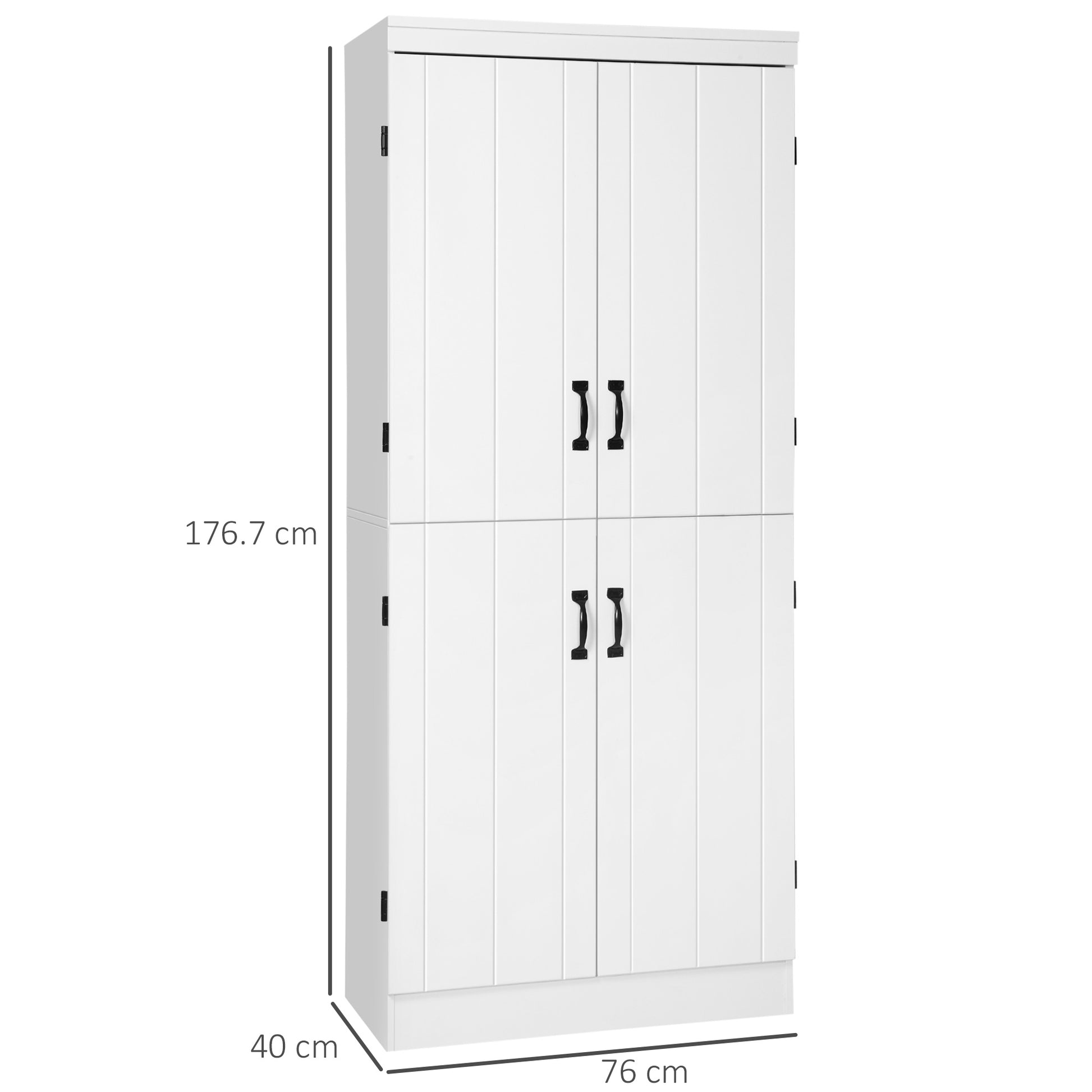 Homcom 4-Door Tall Kitchen Cupboard