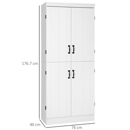 Homcom 4-Door Tall Kitchen Cupboard