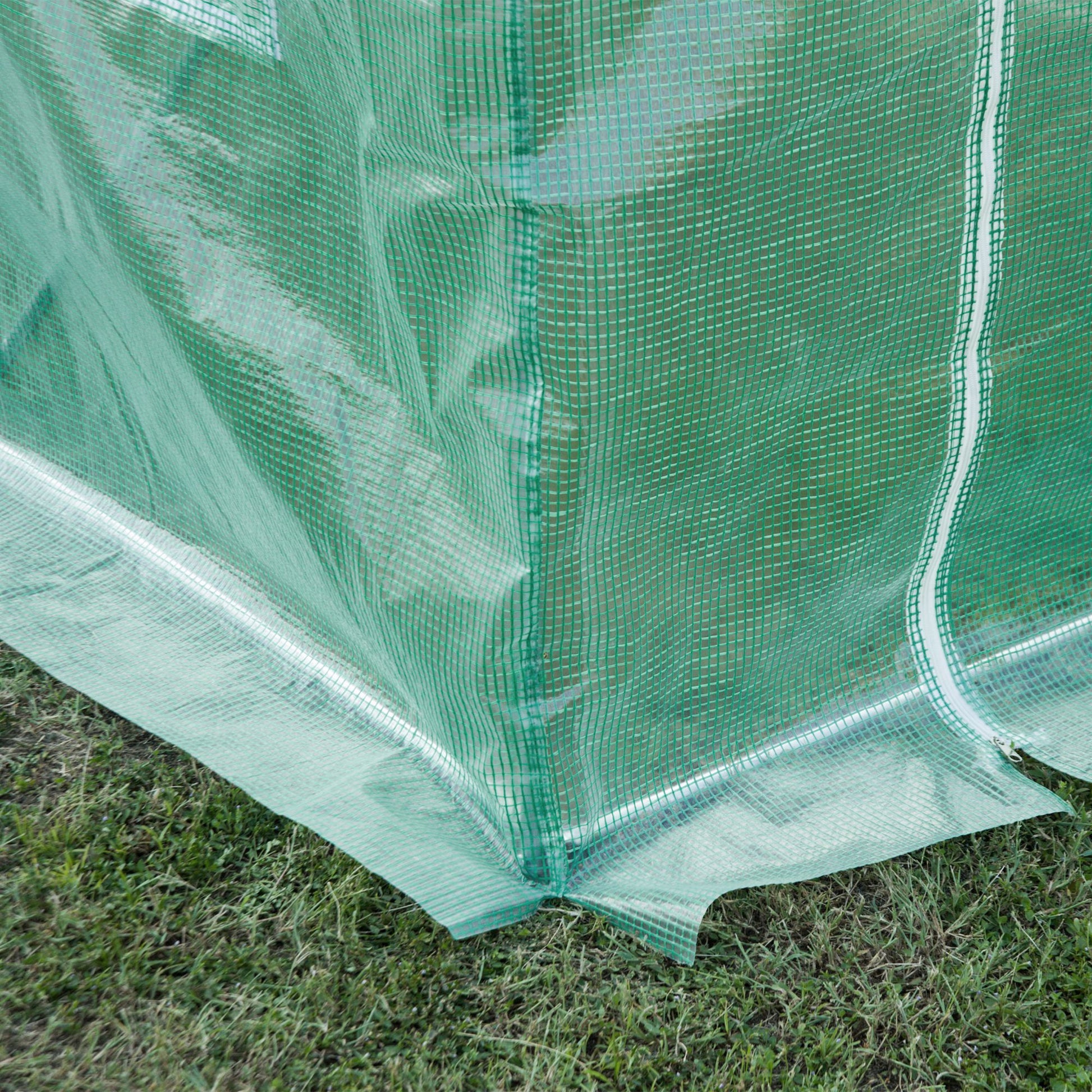 Outsunny 10X7 Ft Greenhouse Replacement Cover For Tunnel Walk-In Greenhouse With Windows Door