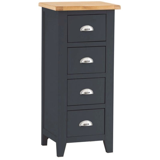 Aurora Midnight Chest of Drawers Oak 4 Drawers