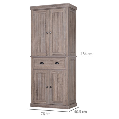 Homcom Traditional Colonial Freestanding Kitchen Cupboard