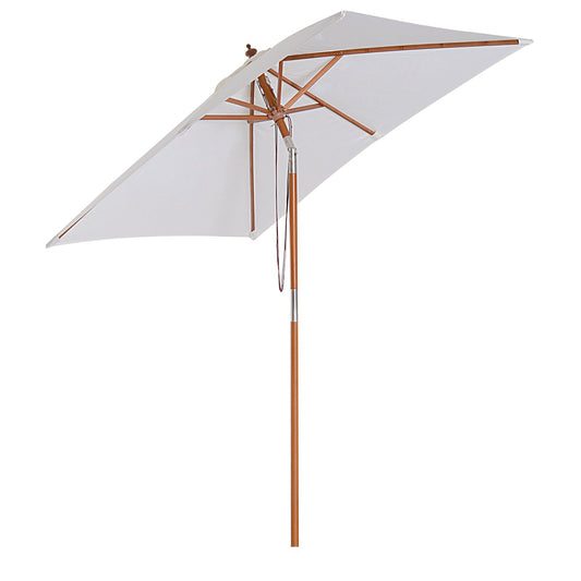 Outsunny 2m x 1.5m Garden Parasol Umbrella with Tilting Sunshade Canopy