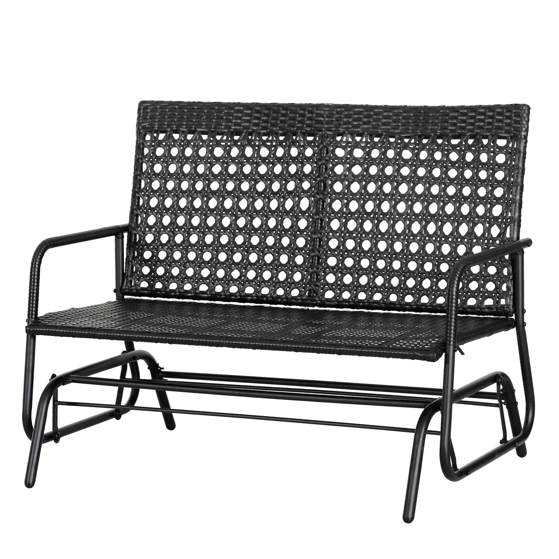 Outsunny 2 Seater PE Rattan Glider Bench