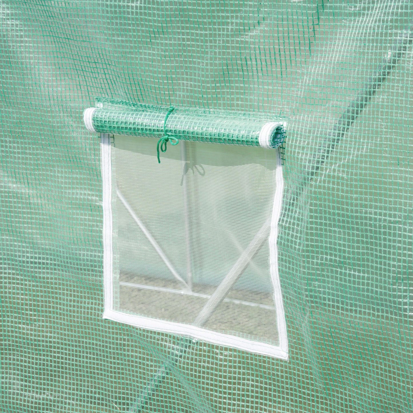 Outsunny Walk in Polytunnel Garden Greenhouse Window Door Outdoor Plant Flower 6 x 3M