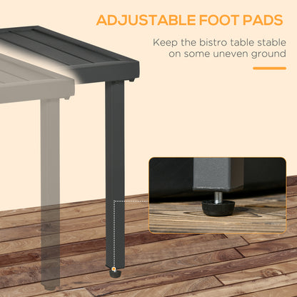 Outsunny Steel Garden Side Table