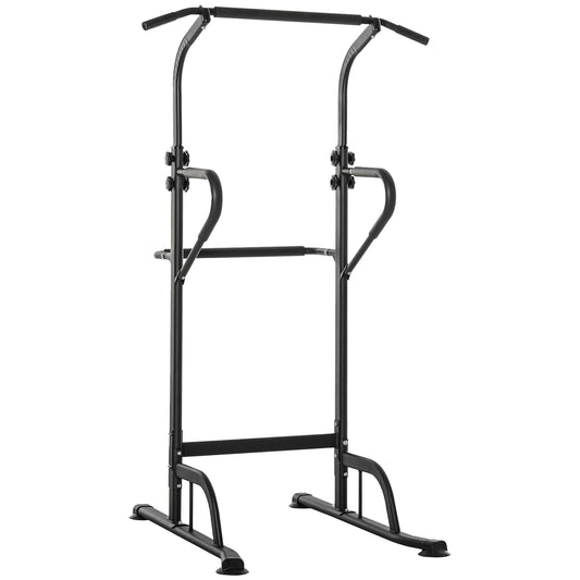 Pull Up Bar Multi-Function Height Adjustable Power Tower Dip Station Equipment-0