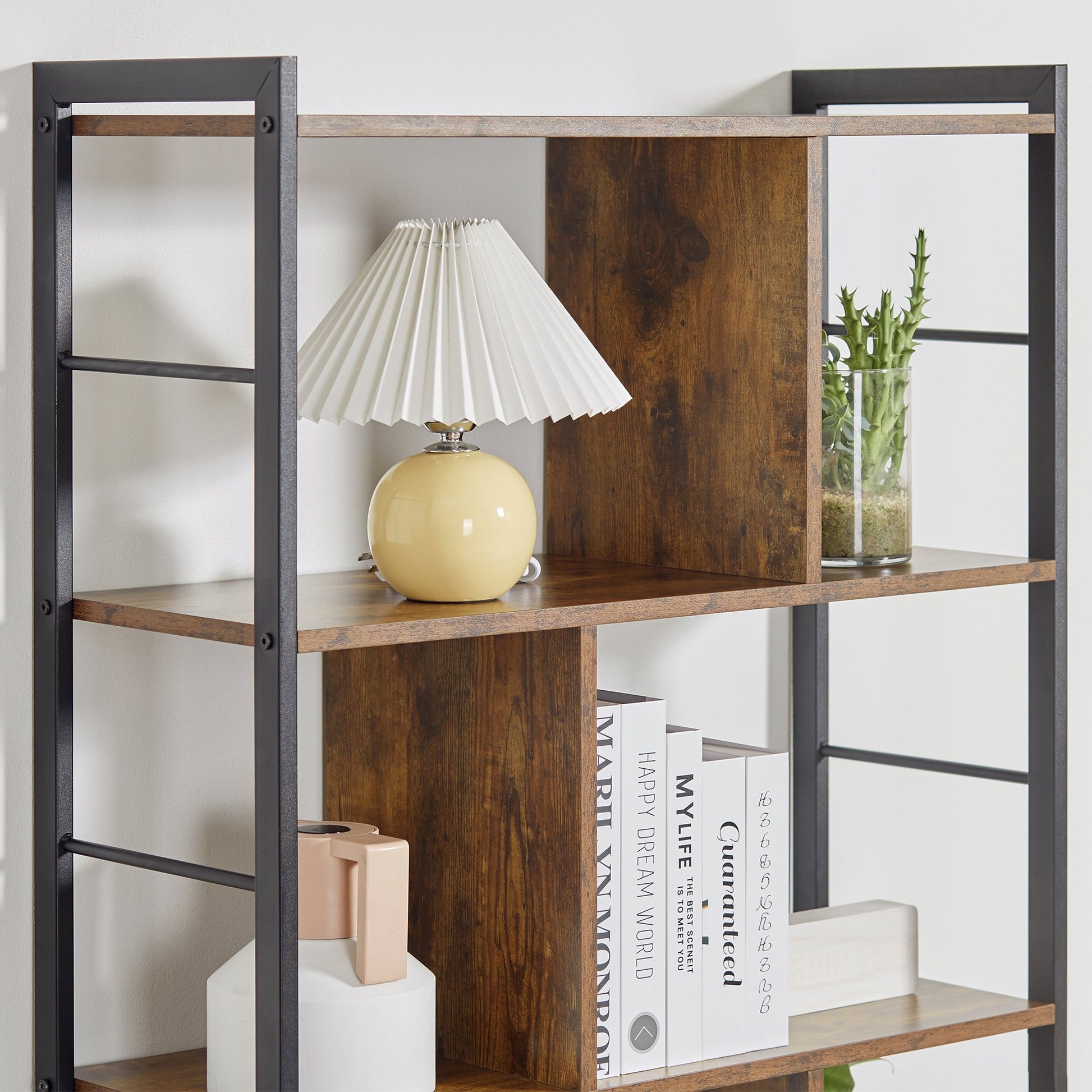 Homcom Industrial-Style Four-Tier Shelving Unit