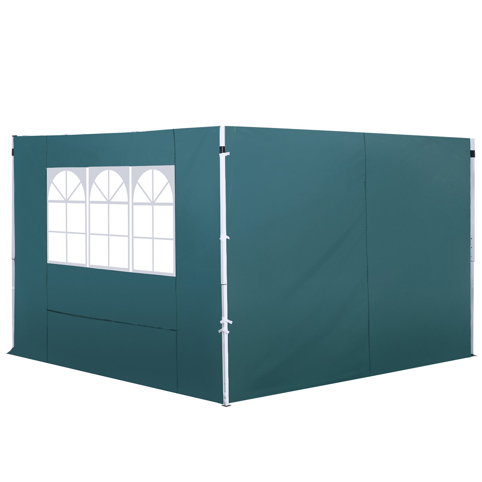 Outsunny 3 Meters Gazebo Replaceable Exchangeable Side Panel Wall Panels Walls With Window 3 colours (Green)