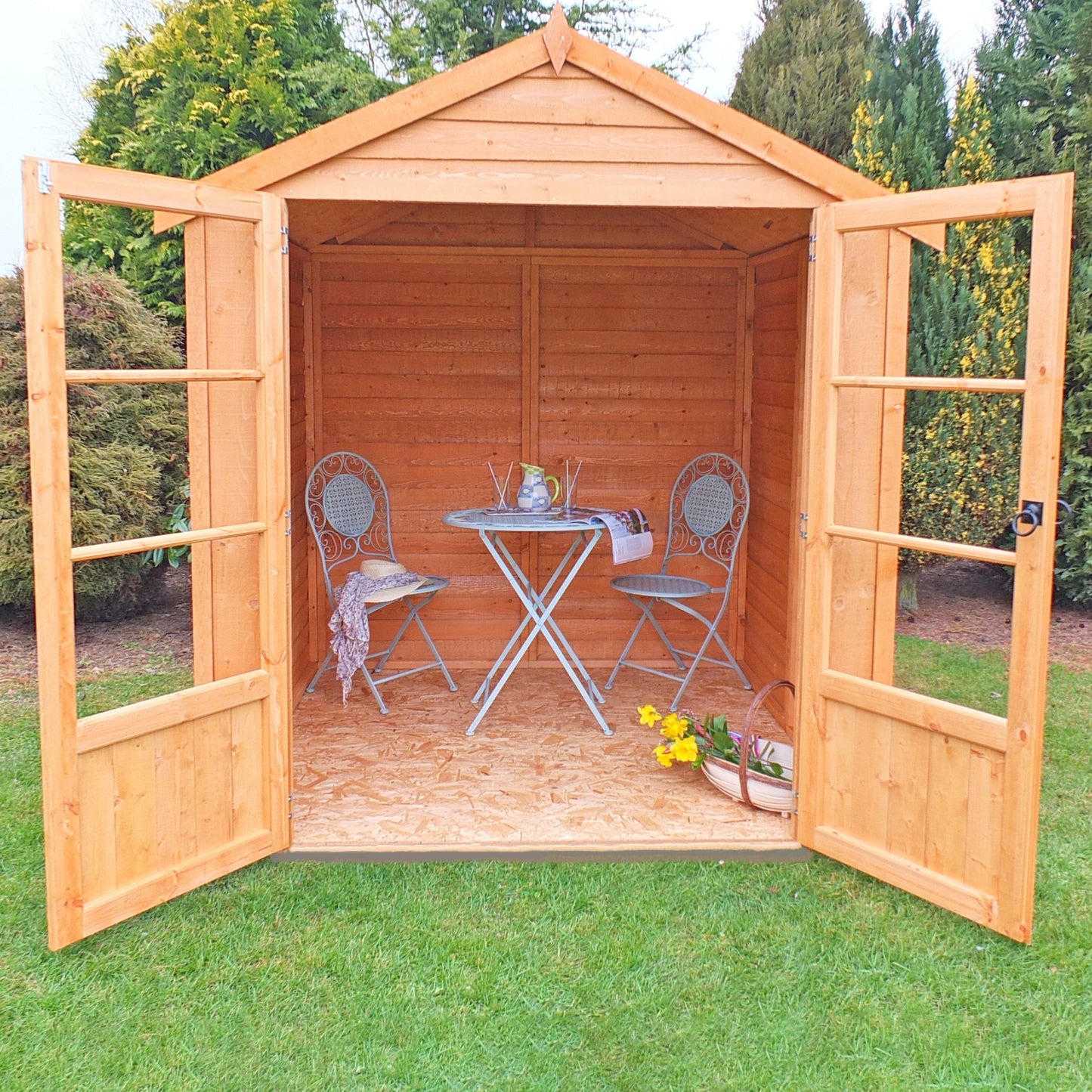 Shire Oatland 6' x 6' 1" Apex Summerhouse - Budget Dip Treated Overlap