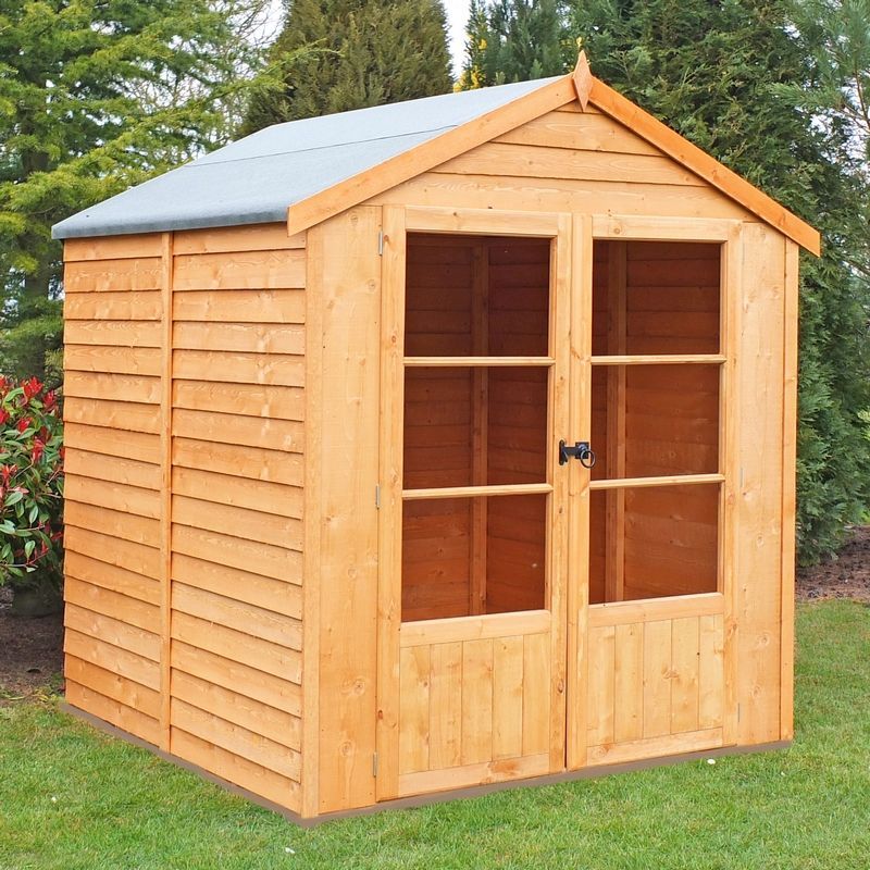 Shire Oatland 6' x 6' 1" Apex Summerhouse - Budget Dip Treated Overlap