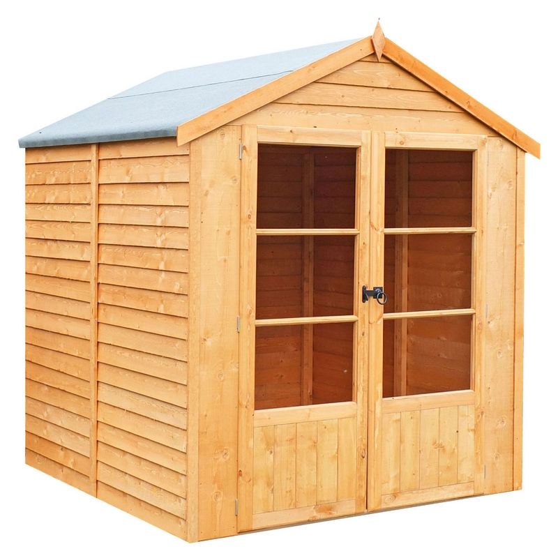 Shire Oatland 6' x 6' 1" Apex Summerhouse - Budget Dip Treated Overlap