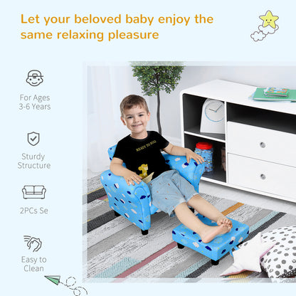 Homcom Kids Star and Cloud Armchair