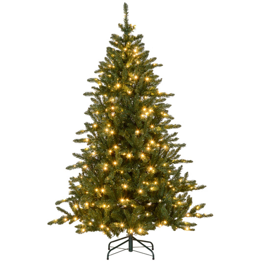 6ft Prelit Christmas Tree Artificial - with LED Lights Warm White 872 Tips