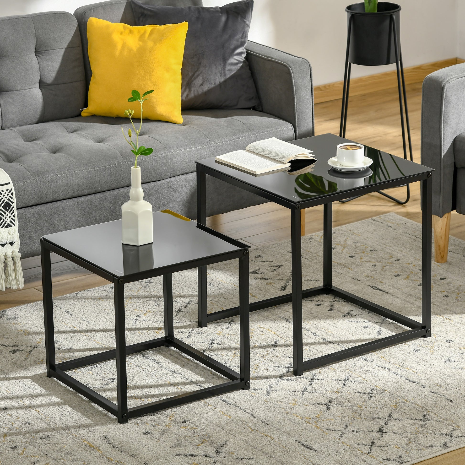 Homcom Nest of 2 Side Tables