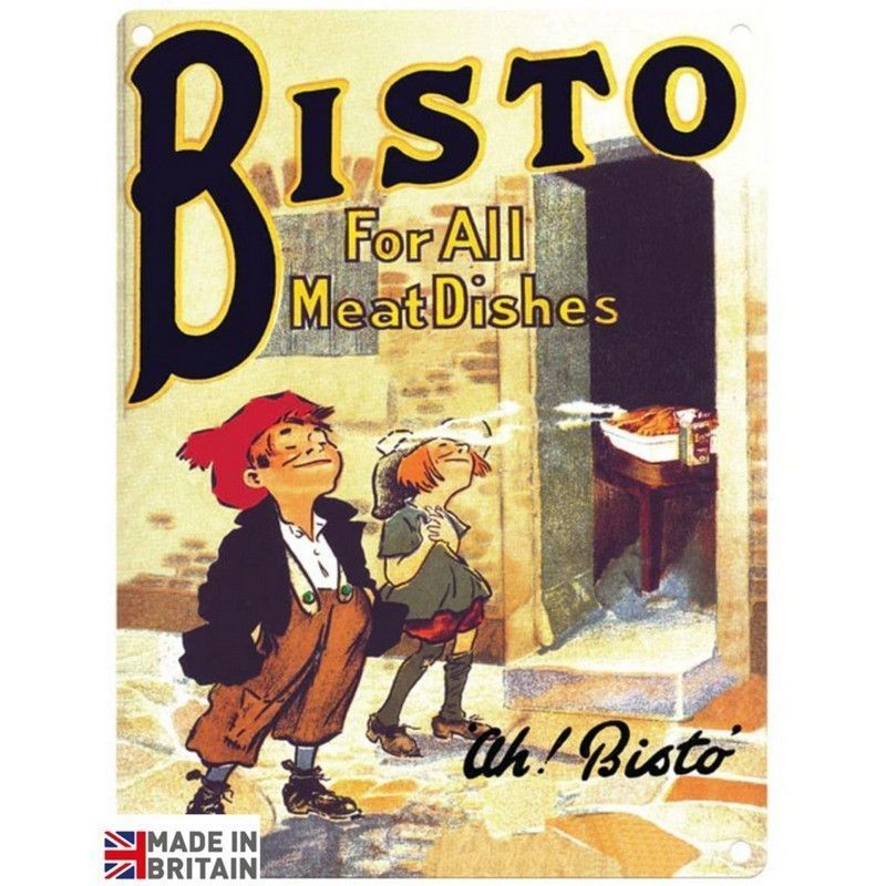 Vintage Bisto Sign Metal Wall Mounted - 45cm