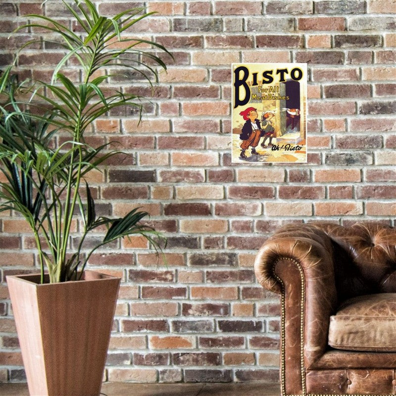 Vintage Bisto Sign Metal Wall Mounted - 45cm