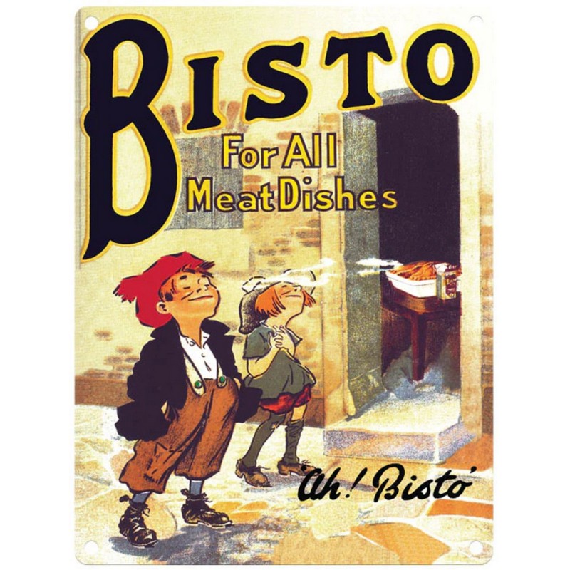 Vintage Bisto Sign Metal Wall Mounted - 45cm