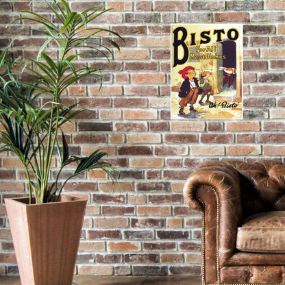 Vintage Bisto Sign Metal Wall Mounted - 60cm