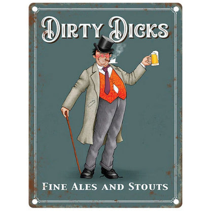 Dirty Dicks Sign Metal Wall Mounted - 60cm