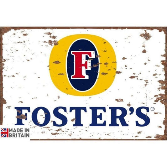 Foster's Beer Sign Metal Wall Mounted - 45cm