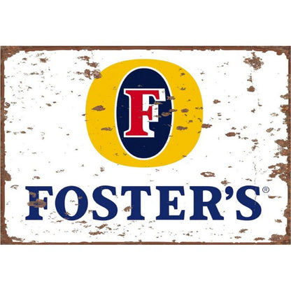 Foster's Beer Sign Metal Wall Mounted - 45cm