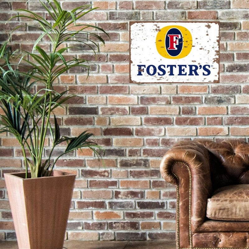 Foster's Beer Sign Metal Wall Mounted - 60cm