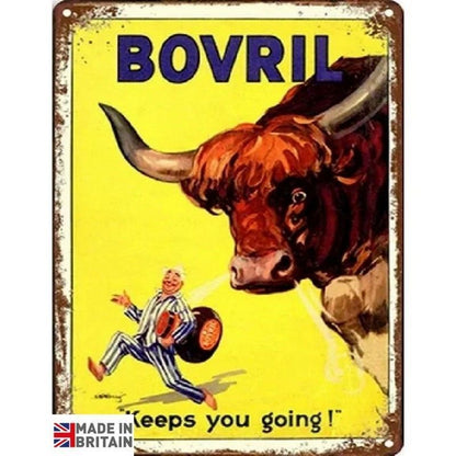 Bovril Sign Metal Wall Mounted - 60cm