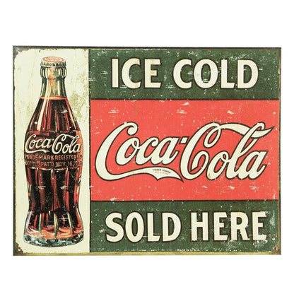 Coca Cola Sign Metal Wall Mounted - 45cm