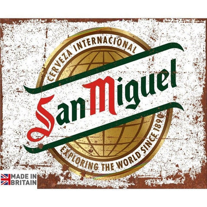 San Miguel Sign Metal Wall Mounted - 45cm