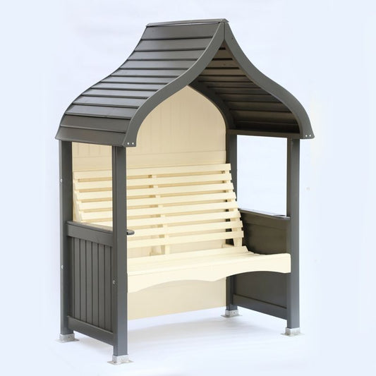 AFK Premium Orchard Arbour Charcoal & Cream 2 Seat