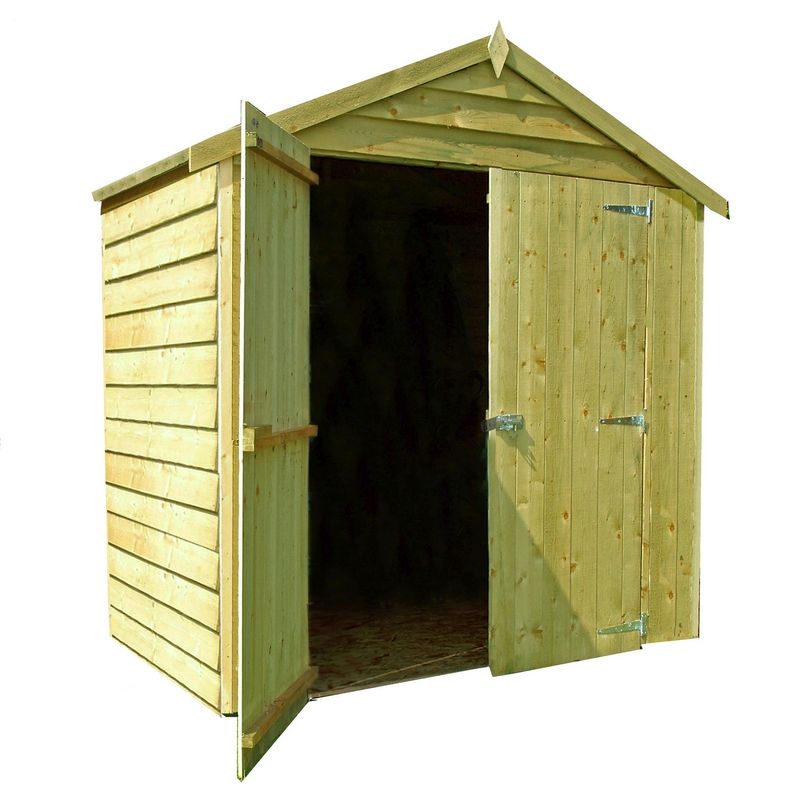 Shire Ashworth 6' 7" x 4' 2" Apex Shed - Premium Pressure Treated Overlap