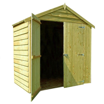 Shire Ashworth 6' 7" x 4' 2" Apex Shed - Premium Pressure Treated Overlap