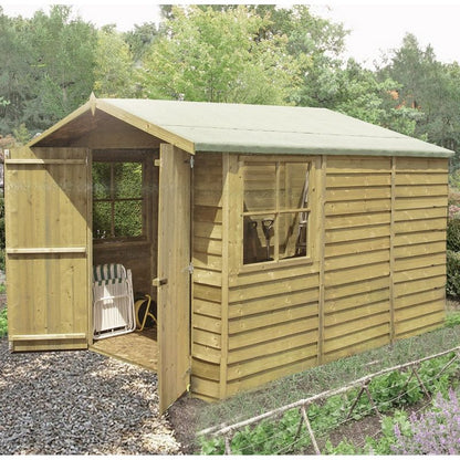 Shire Ashworth 7' x 10' 11" Apex Shed - Premium Pressure Treated Overlap