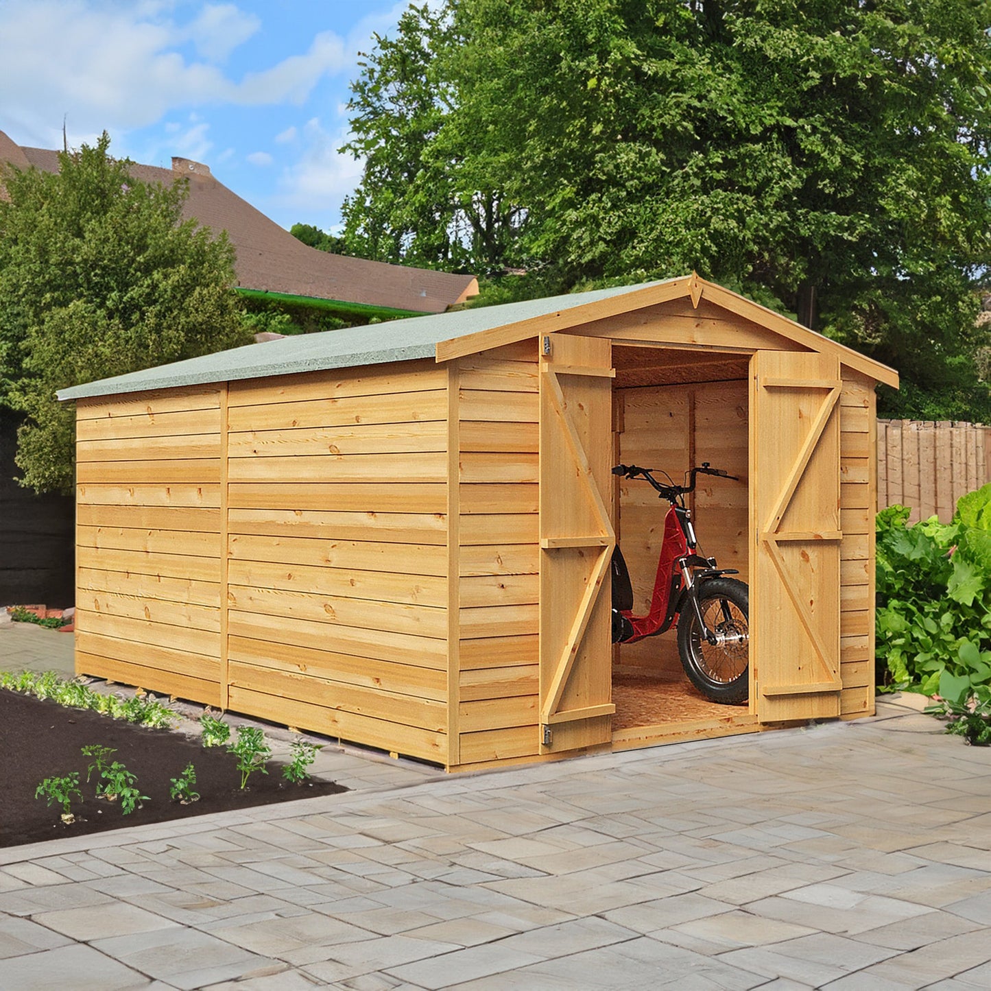 Shire Value 8' 5" x 11' 9" Apex Shed - Premium Coated Overlap