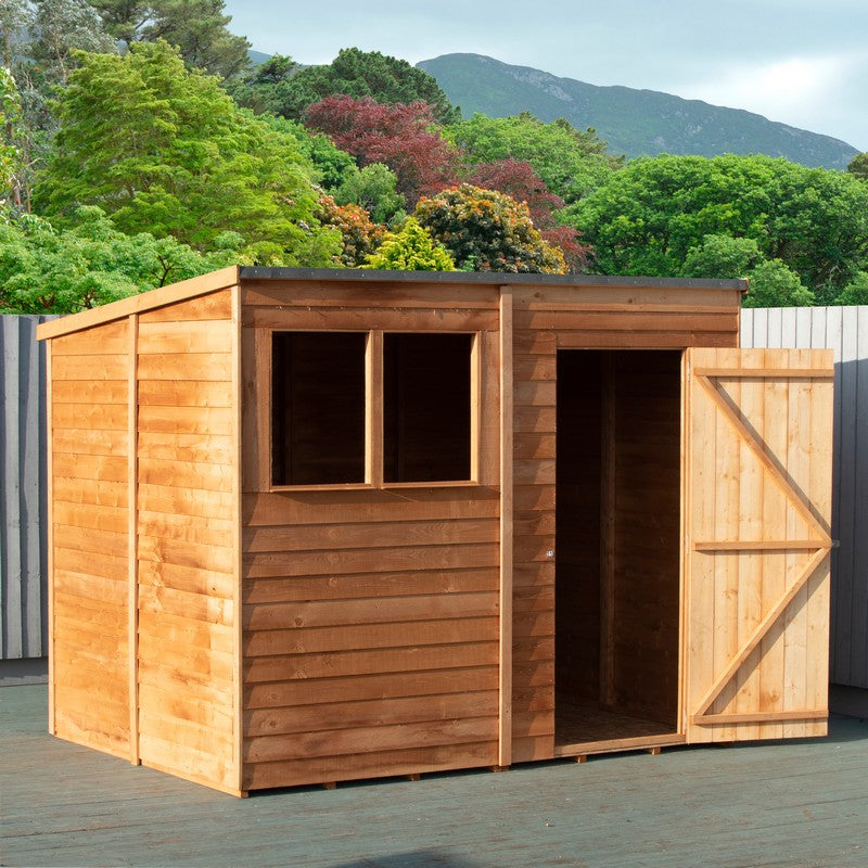 Shire Value 8' 1" x 6' 6" Pent Shed - Premium Coated Overlap